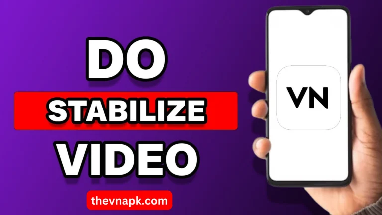 how to stabilize video in vn video editor